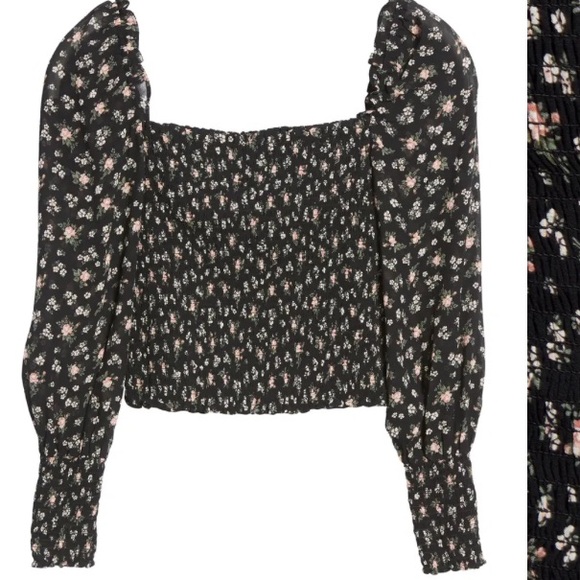 NWT Reformation Pinto Smocked Top - Picture 5 of 7